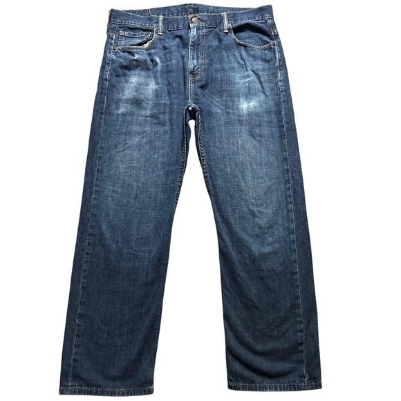 Levi's Other - Levi's 569 Loose Straight Jeans Mens 34(36)x30 Blue Medium Wash Baggy Denim